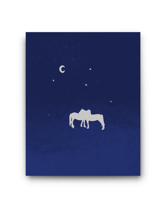 horse hug print
